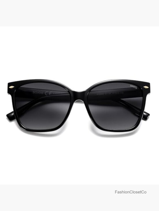 Trendy Square Oversized Polarized Sunglasses for Women Retro Shades main image 6